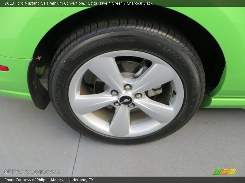 Gotta Have It Green / Charcoal Black 2013 Ford Mustang GT Premium Convertible
