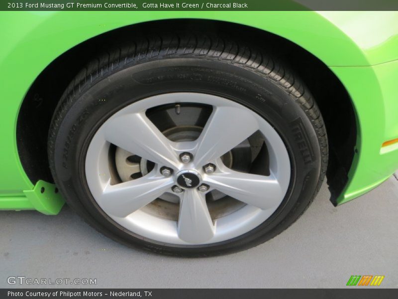 Gotta Have It Green / Charcoal Black 2013 Ford Mustang GT Premium Convertible