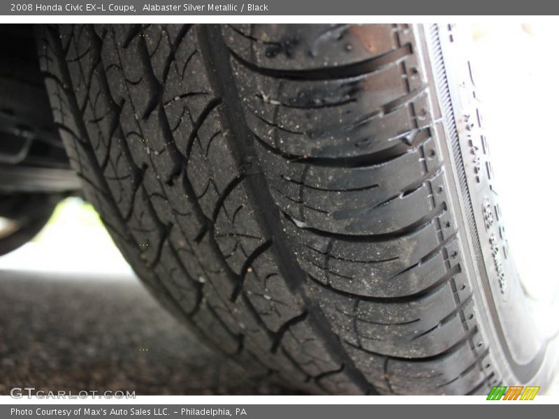 Alabaster Silver Metallic / Black 2008 Honda Civic EX-L Coupe