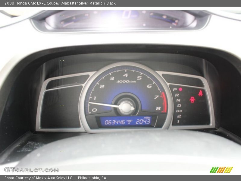  2008 Civic EX-L Coupe EX-L Coupe Gauges