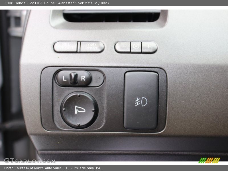 Controls of 2008 Civic EX-L Coupe