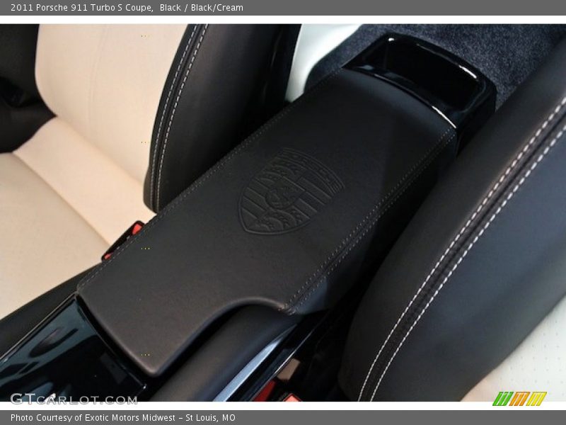 Black / Black/Cream 2011 Porsche 911 Turbo S Coupe