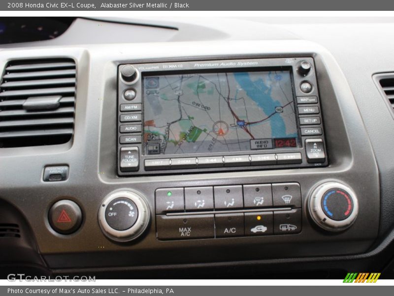 Navigation of 2008 Civic EX-L Coupe