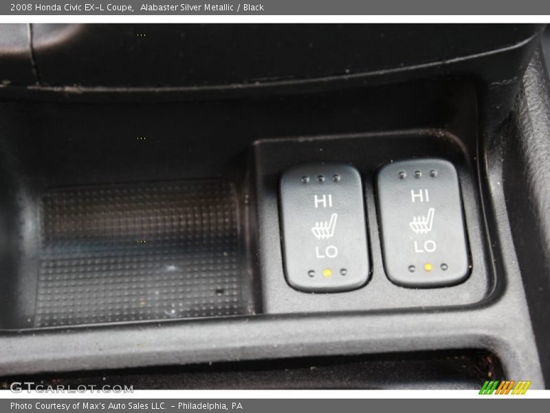 Alabaster Silver Metallic / Black 2008 Honda Civic EX-L Coupe