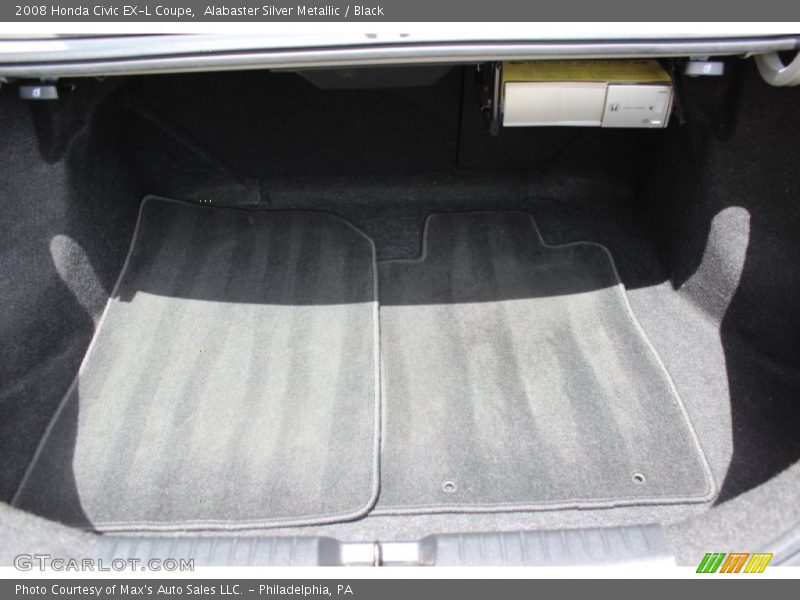 Alabaster Silver Metallic / Black 2008 Honda Civic EX-L Coupe