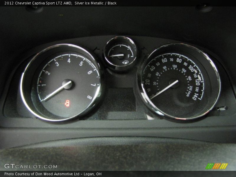 Silver Ice Metallic / Black 2012 Chevrolet Captiva Sport LTZ AWD