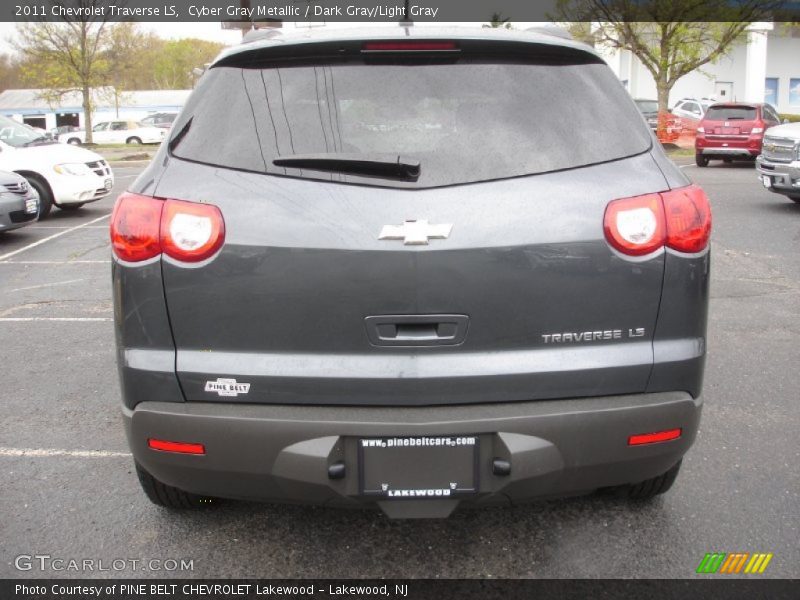 Cyber Gray Metallic / Dark Gray/Light Gray 2011 Chevrolet Traverse LS