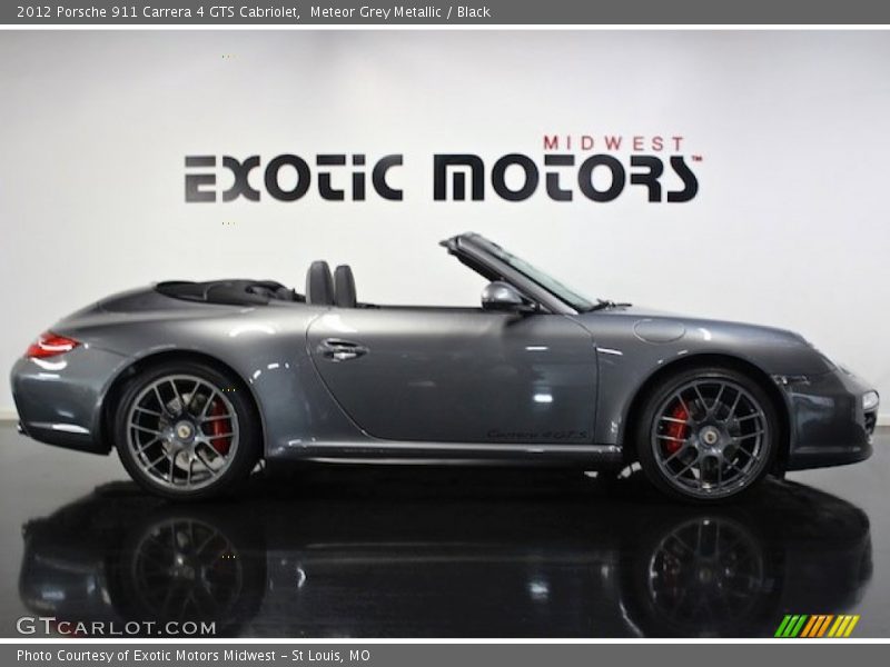 Meteor Grey Metallic / Black 2012 Porsche 911 Carrera 4 GTS Cabriolet