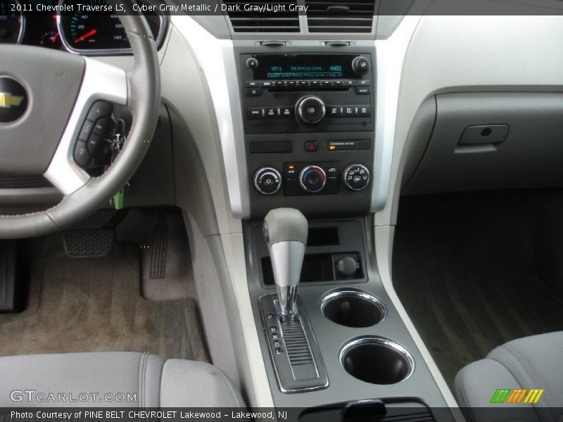 Cyber Gray Metallic / Dark Gray/Light Gray 2011 Chevrolet Traverse LS