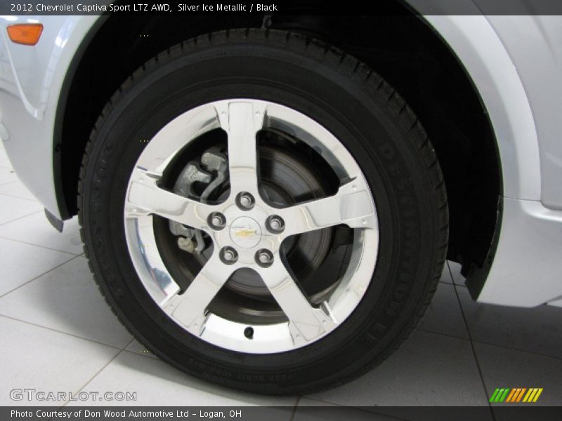 Silver Ice Metallic / Black 2012 Chevrolet Captiva Sport LTZ AWD