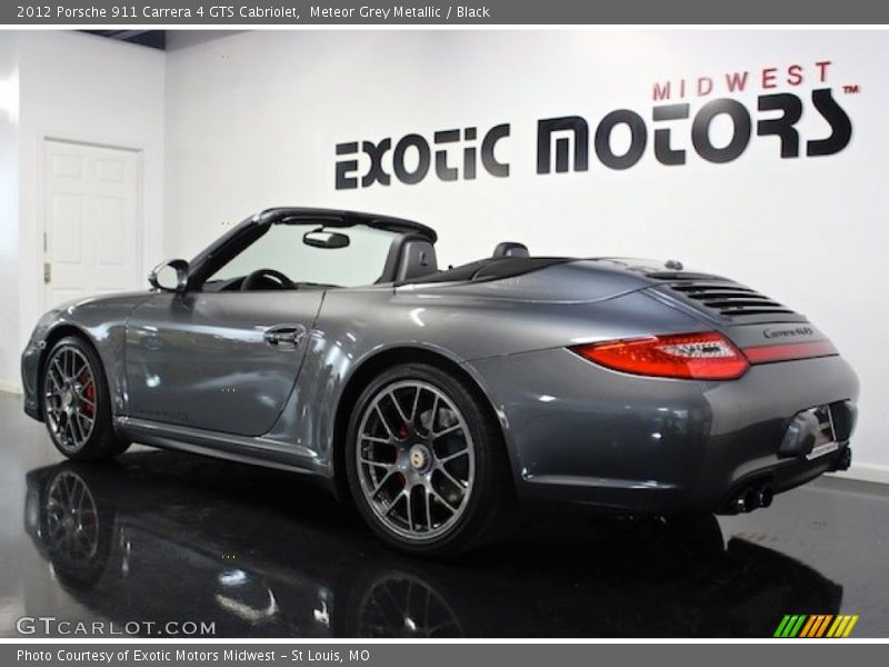 Meteor Grey Metallic / Black 2012 Porsche 911 Carrera 4 GTS Cabriolet