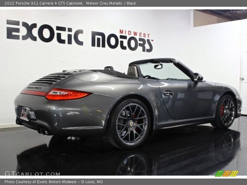 Meteor Grey Metallic / Black 2012 Porsche 911 Carrera 4 GTS Cabriolet