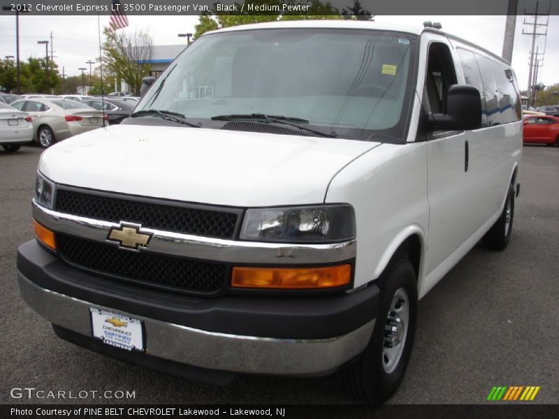 Black / Medium Pewter 2012 Chevrolet Express LT 3500 Passenger Van