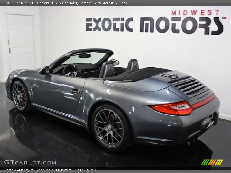 Meteor Grey Metallic / Black 2012 Porsche 911 Carrera 4 GTS Cabriolet