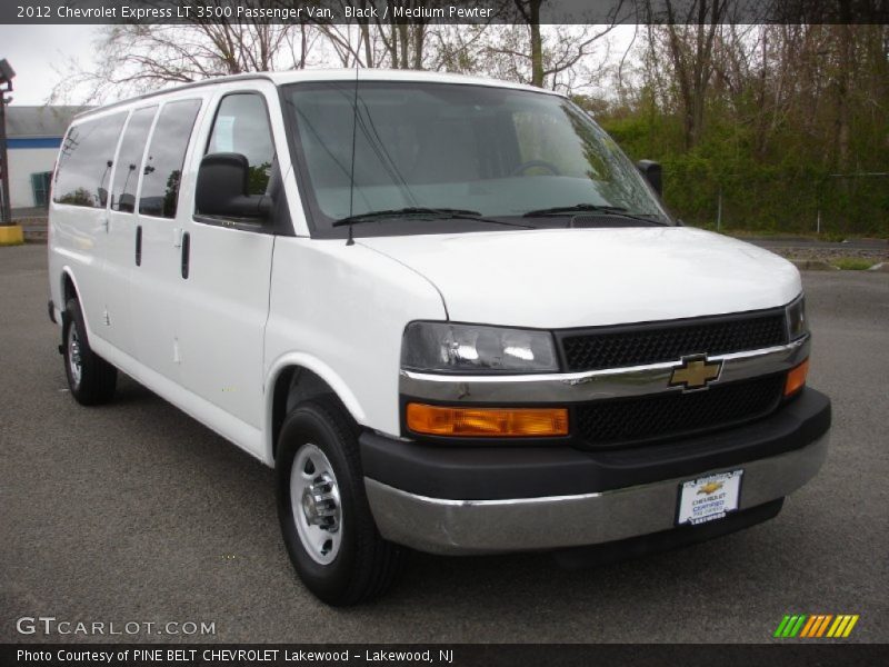 Black / Medium Pewter 2012 Chevrolet Express LT 3500 Passenger Van