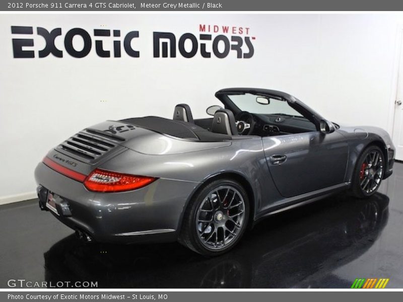 Meteor Grey Metallic / Black 2012 Porsche 911 Carrera 4 GTS Cabriolet