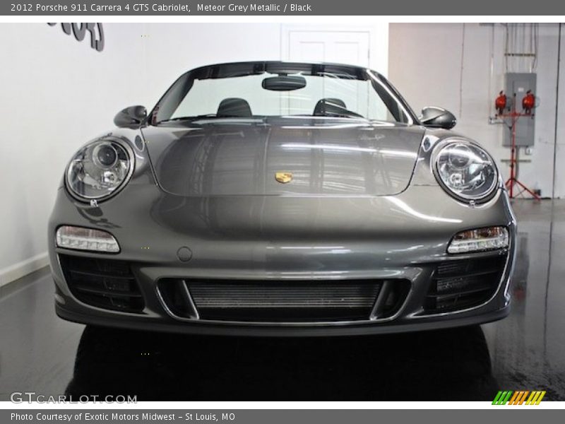 Meteor Grey Metallic / Black 2012 Porsche 911 Carrera 4 GTS Cabriolet