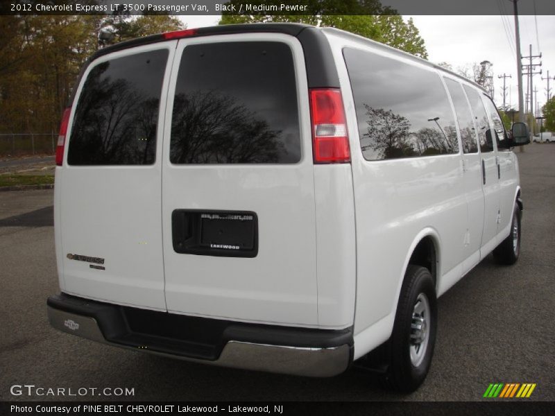 Black / Medium Pewter 2012 Chevrolet Express LT 3500 Passenger Van
