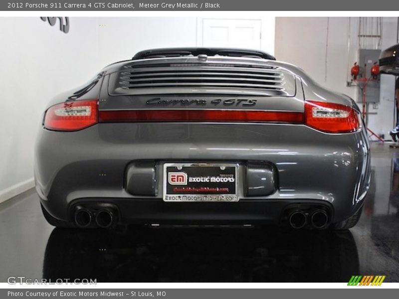 Meteor Grey Metallic / Black 2012 Porsche 911 Carrera 4 GTS Cabriolet
