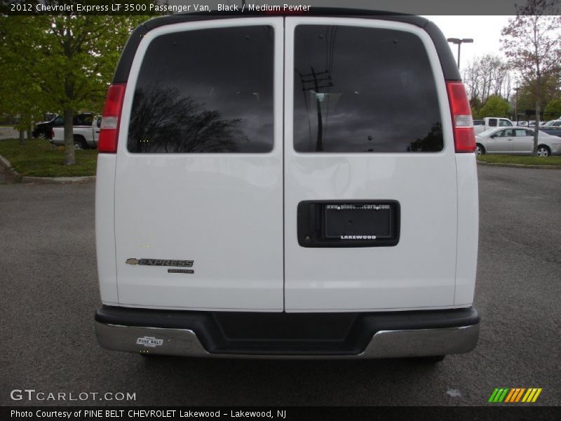 Black / Medium Pewter 2012 Chevrolet Express LT 3500 Passenger Van