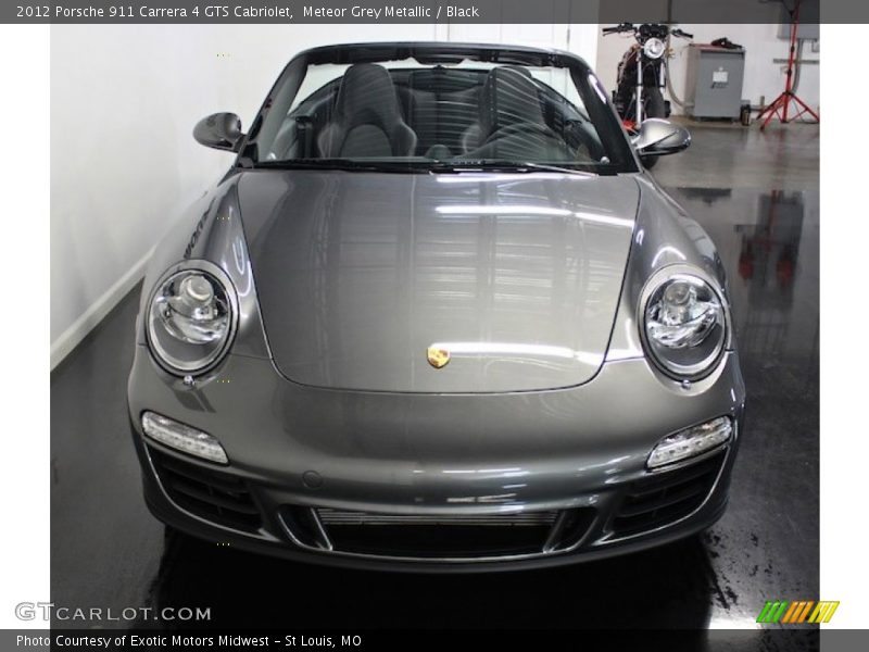 Meteor Grey Metallic / Black 2012 Porsche 911 Carrera 4 GTS Cabriolet