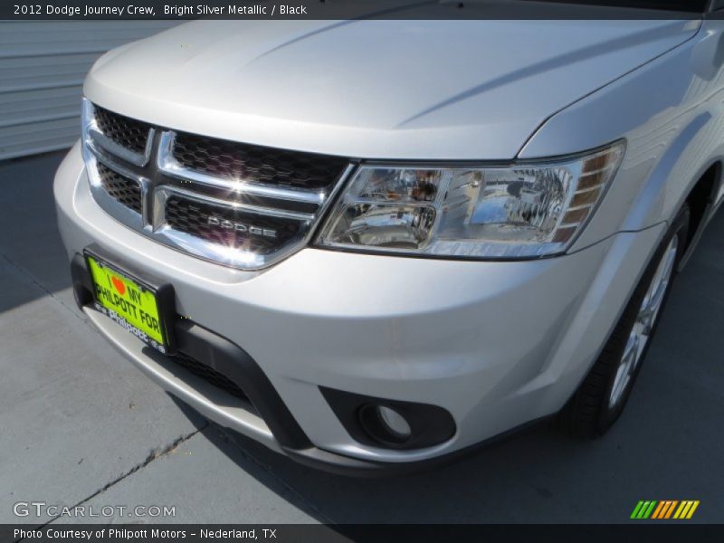 Bright Silver Metallic / Black 2012 Dodge Journey Crew