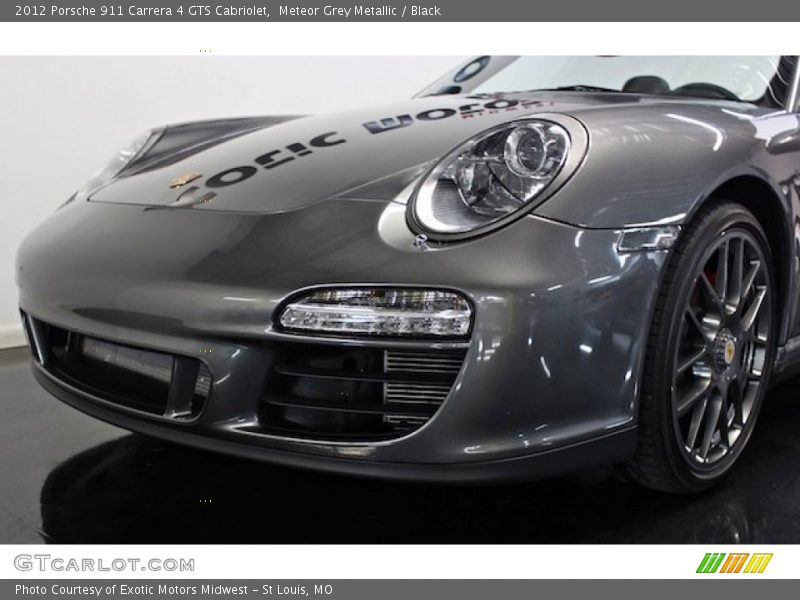 Meteor Grey Metallic / Black 2012 Porsche 911 Carrera 4 GTS Cabriolet