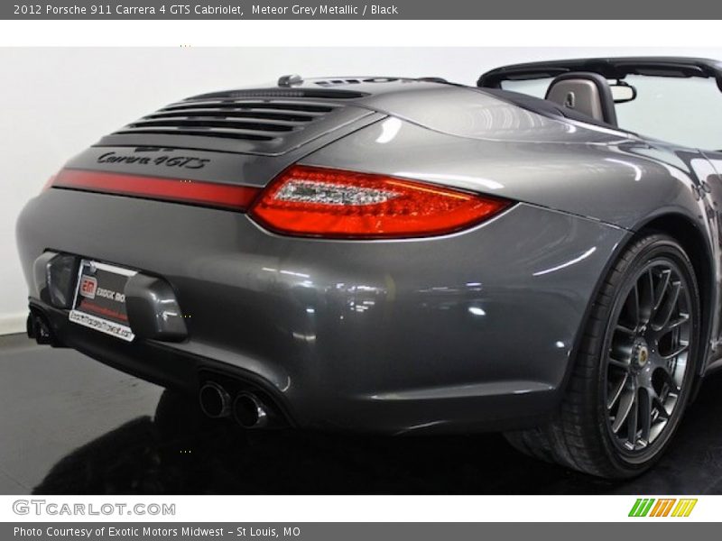 Meteor Grey Metallic / Black 2012 Porsche 911 Carrera 4 GTS Cabriolet