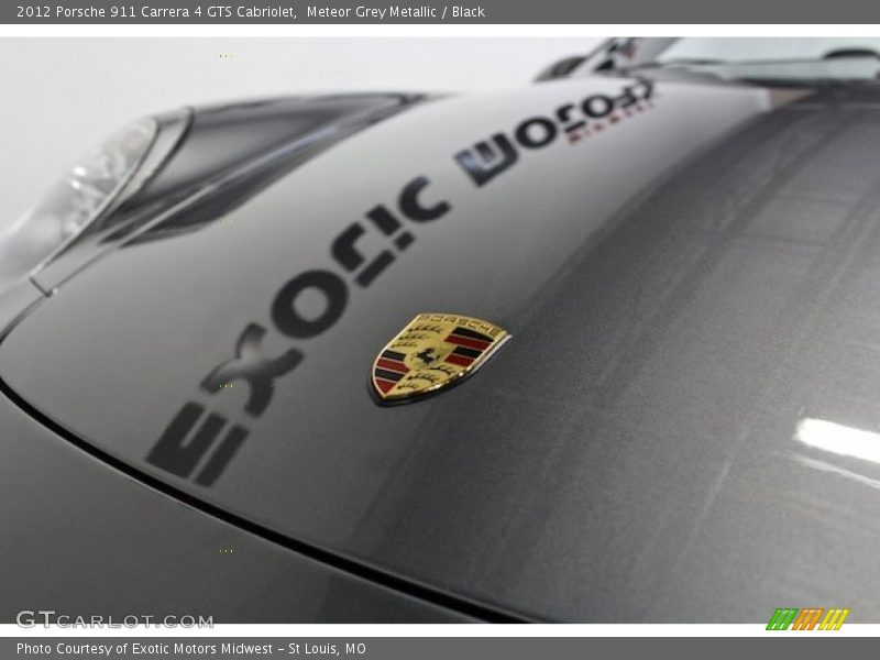 Meteor Grey Metallic / Black 2012 Porsche 911 Carrera 4 GTS Cabriolet