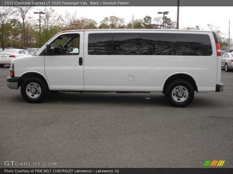 Black / Medium Pewter 2012 Chevrolet Express LT 3500 Passenger Van