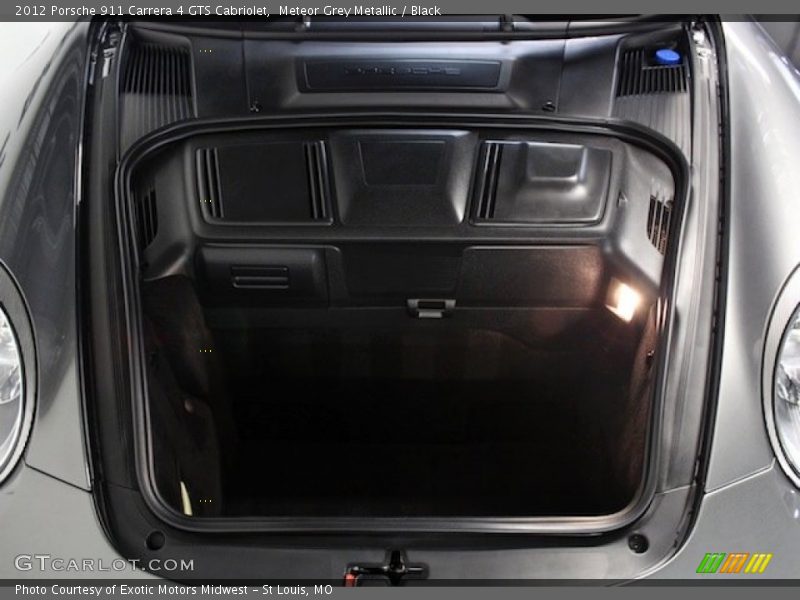 Meteor Grey Metallic / Black 2012 Porsche 911 Carrera 4 GTS Cabriolet