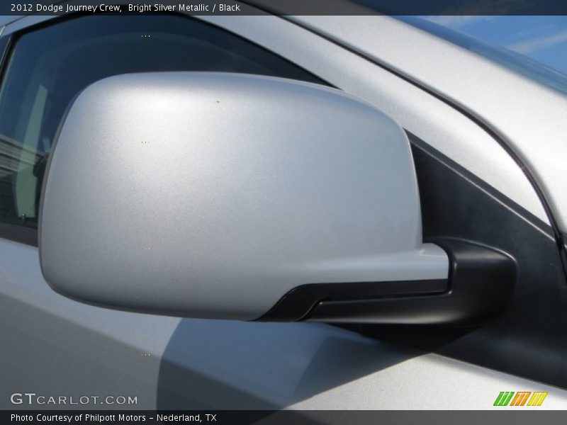 Bright Silver Metallic / Black 2012 Dodge Journey Crew