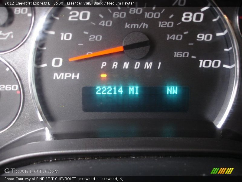 Black / Medium Pewter 2012 Chevrolet Express LT 3500 Passenger Van