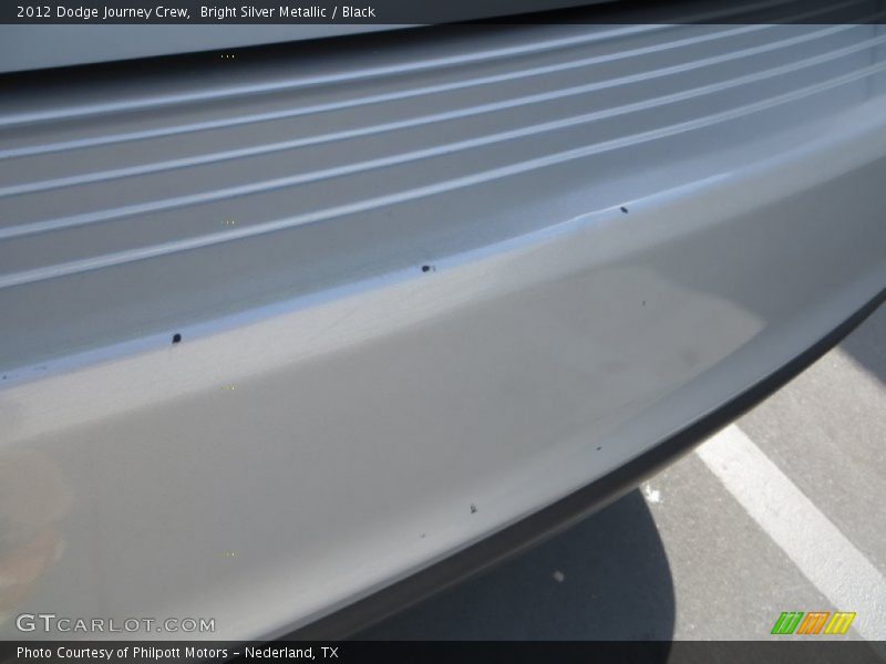Bright Silver Metallic / Black 2012 Dodge Journey Crew