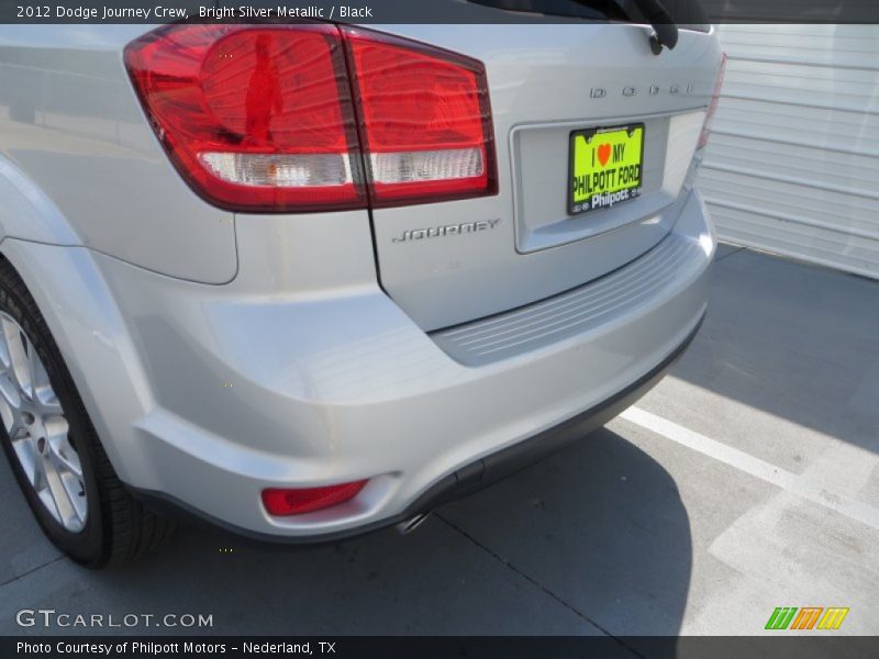 Bright Silver Metallic / Black 2012 Dodge Journey Crew