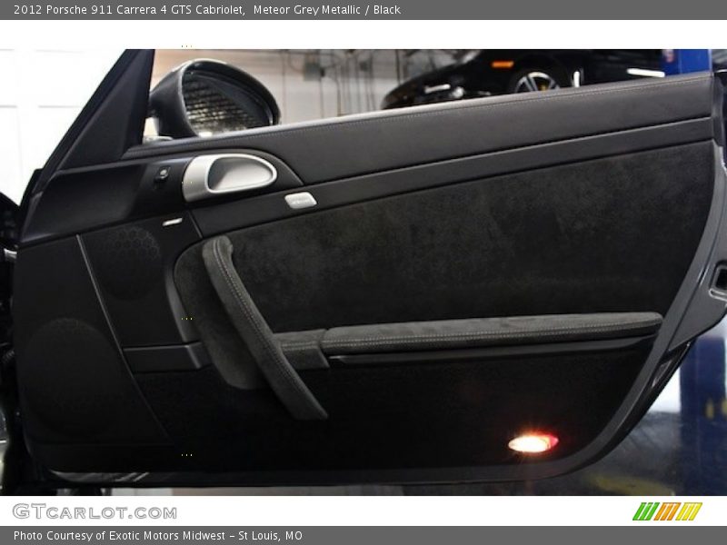 Meteor Grey Metallic / Black 2012 Porsche 911 Carrera 4 GTS Cabriolet