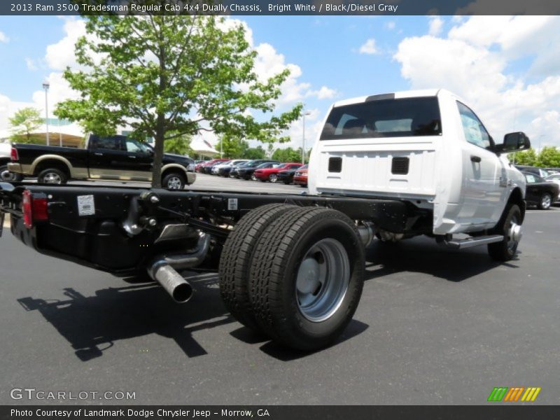 Bright White / Black/Diesel Gray 2013 Ram 3500 Tradesman Regular Cab 4x4 Dually Chassis