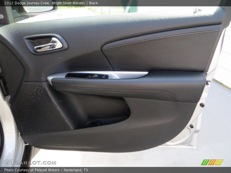 Bright Silver Metallic / Black 2012 Dodge Journey Crew