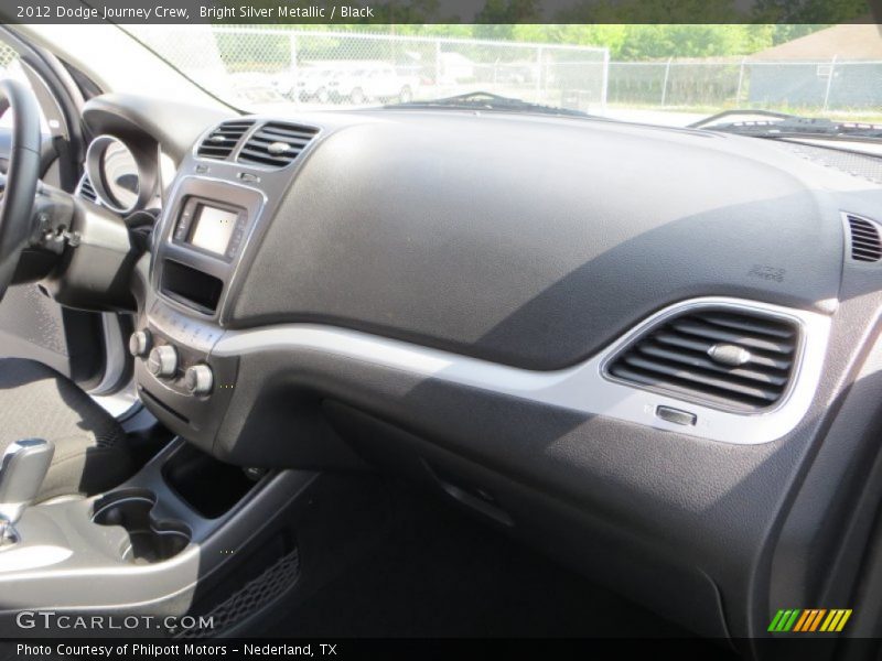 Bright Silver Metallic / Black 2012 Dodge Journey Crew