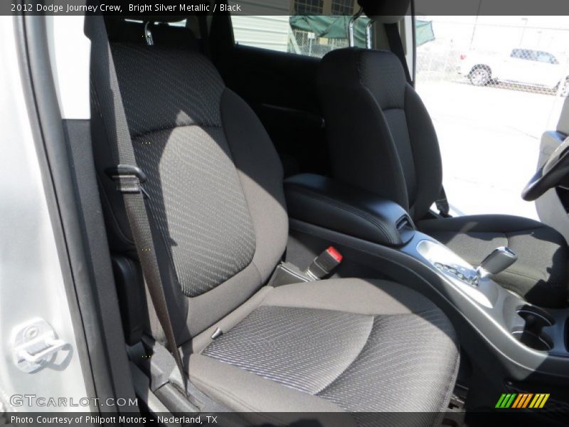 Bright Silver Metallic / Black 2012 Dodge Journey Crew