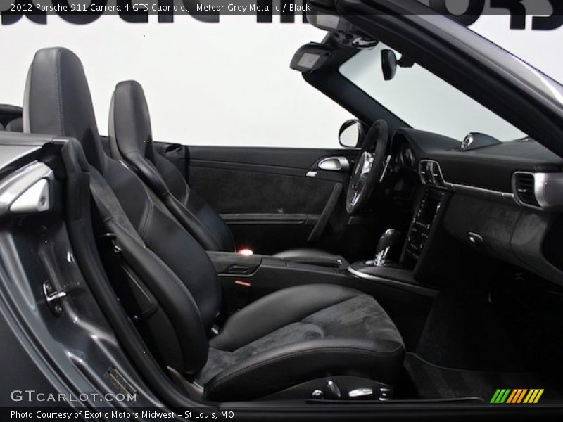 Meteor Grey Metallic / Black 2012 Porsche 911 Carrera 4 GTS Cabriolet