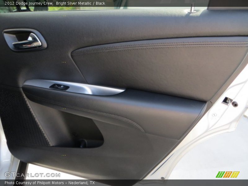 Bright Silver Metallic / Black 2012 Dodge Journey Crew