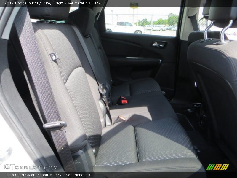 Bright Silver Metallic / Black 2012 Dodge Journey Crew