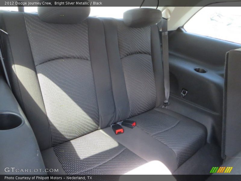 Bright Silver Metallic / Black 2012 Dodge Journey Crew