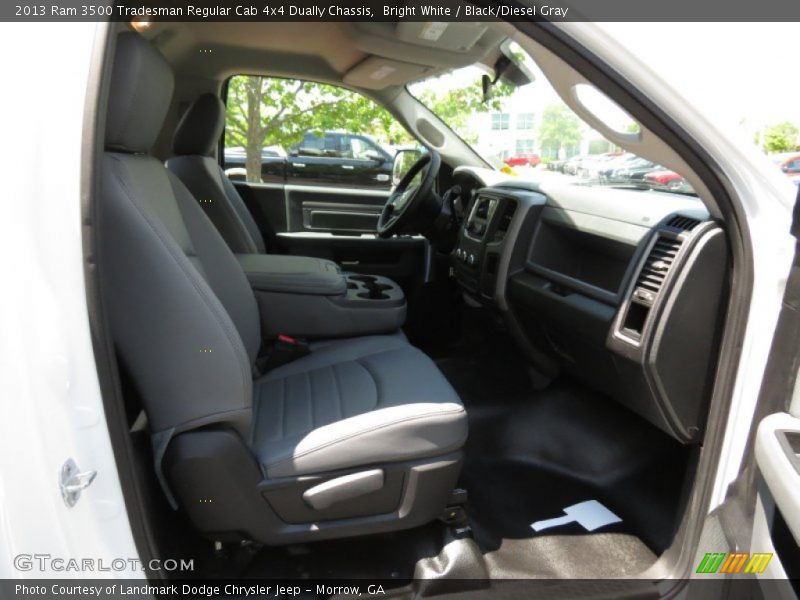 Bright White / Black/Diesel Gray 2013 Ram 3500 Tradesman Regular Cab 4x4 Dually Chassis