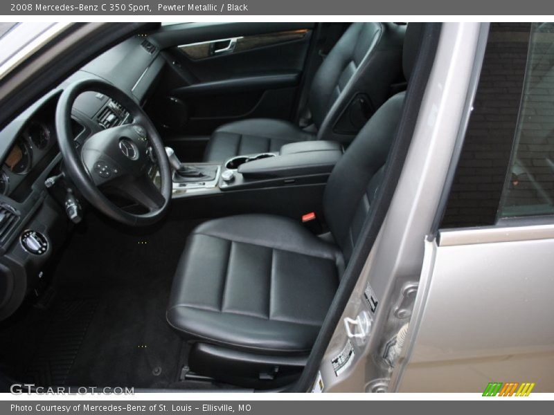 Pewter Metallic / Black 2008 Mercedes-Benz C 350 Sport