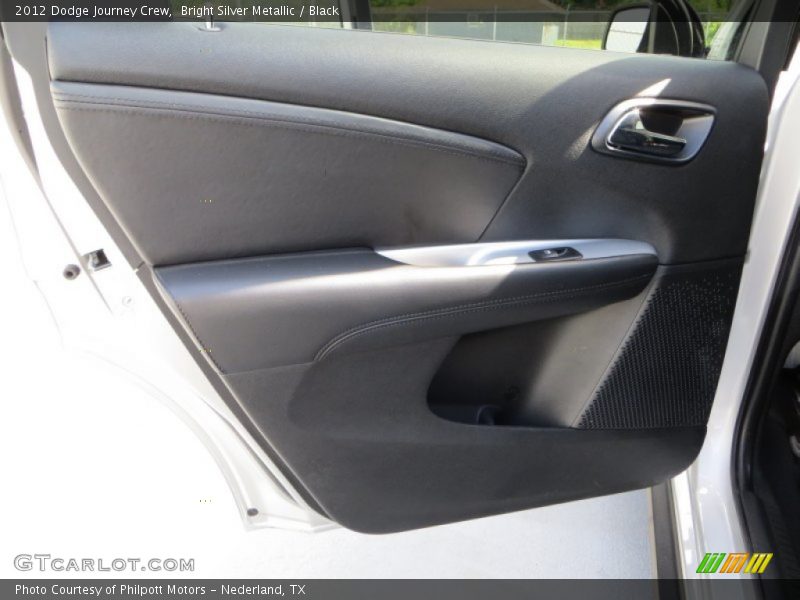 Bright Silver Metallic / Black 2012 Dodge Journey Crew