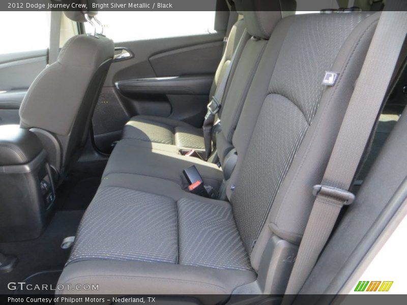 Bright Silver Metallic / Black 2012 Dodge Journey Crew