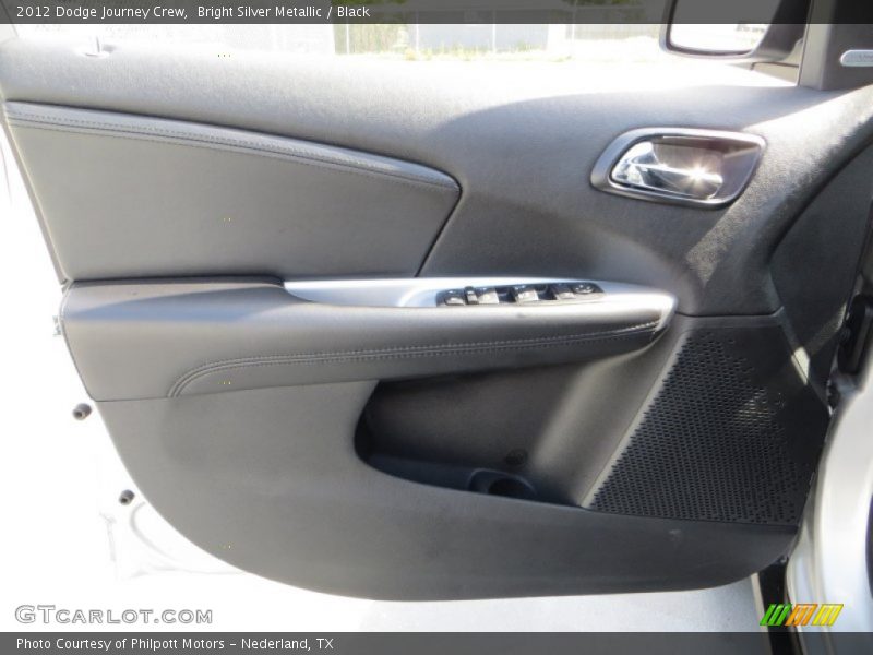 Bright Silver Metallic / Black 2012 Dodge Journey Crew