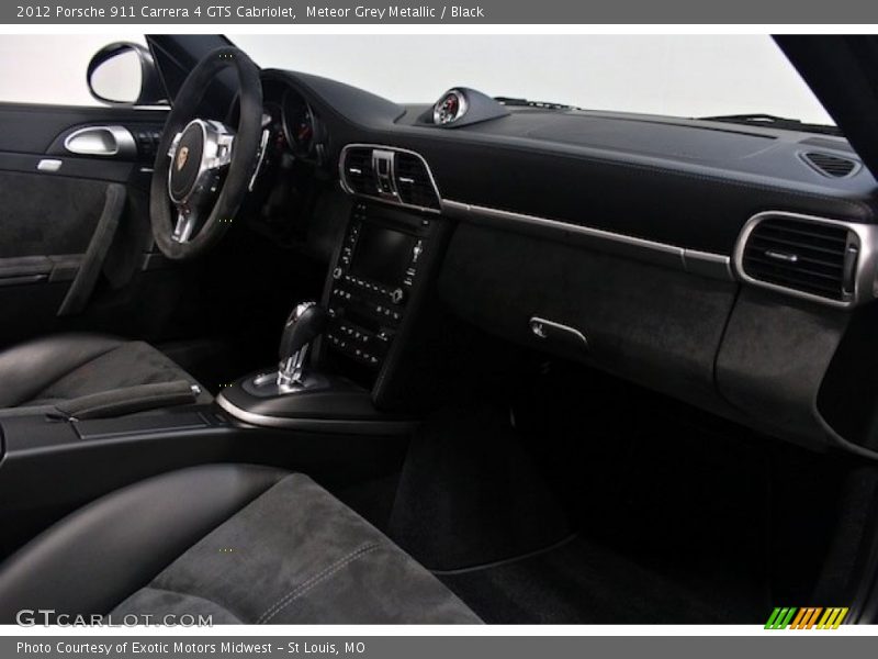 Meteor Grey Metallic / Black 2012 Porsche 911 Carrera 4 GTS Cabriolet